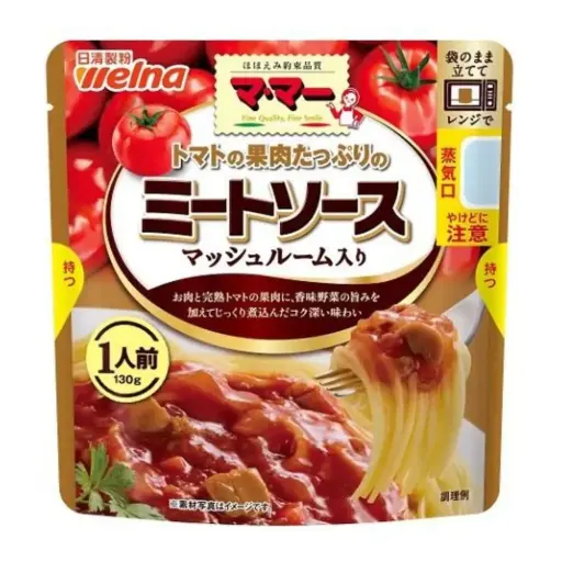 [4902110263145] 叮叮蕃茄磨菇肉酱意粉汁（1人前） 130g